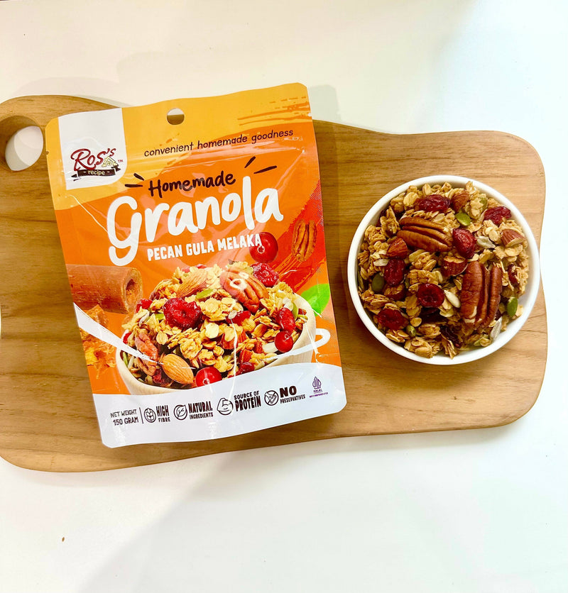 Ross Recipe Granola Pecan Gula Melaka 150gr