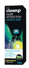 Close Up Pasta Gigi White Attraction Natural 95G Tub