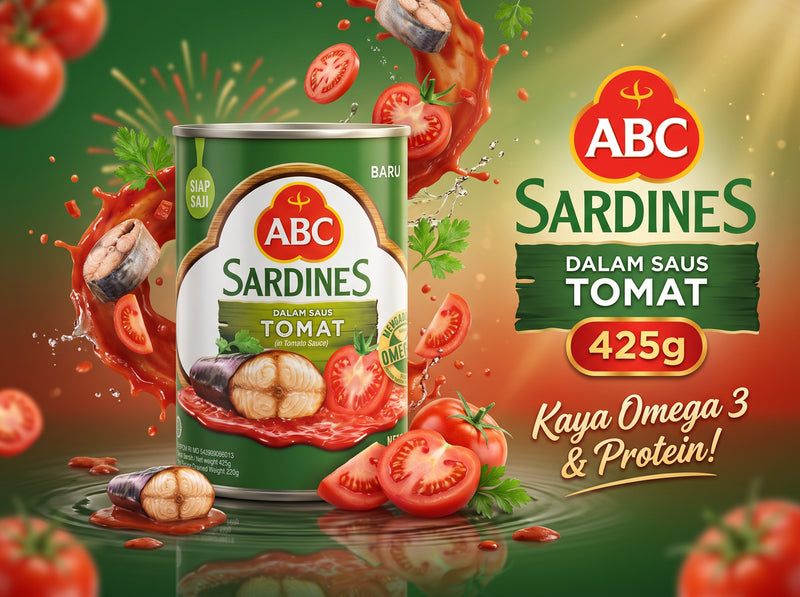 Abc Sardines Tomat Can 425G Klg