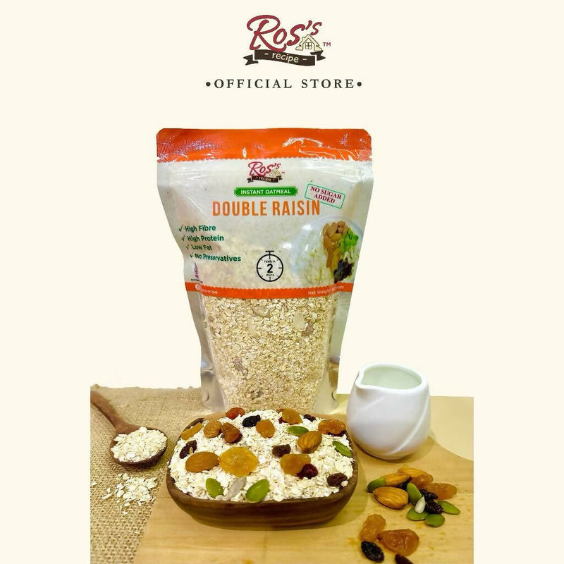 Ross Recipe Instant Oatmeal Double Raisin Tanpa Gula 400gr