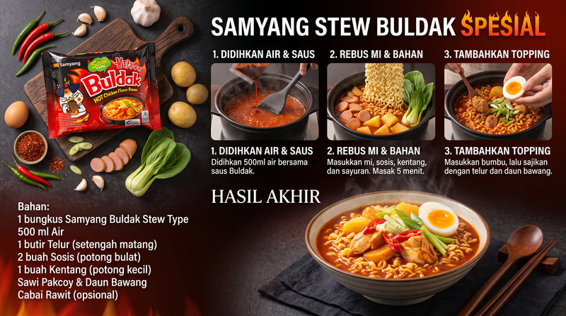 Samyang Buldak Stew Type Hot Chiken Flavour Ramen 145g