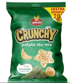 Garuda Crunchy Potato Sky Mix Seaweed 60G Pack