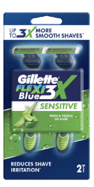 Gillette Blue Iii 2S Sensitive Pack