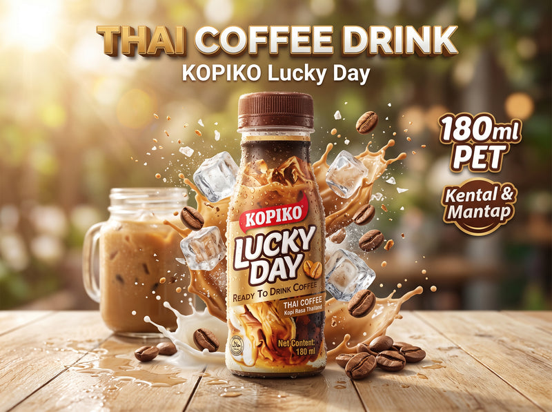 Kopiko Lucky Day Thai Coffee Drink 180Ml Pet