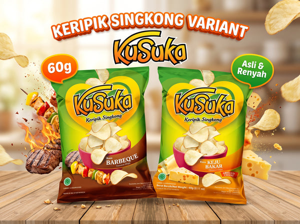 Kusuka Kripik Singkong 60G Pack