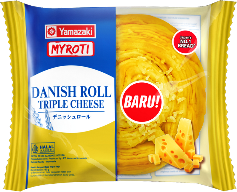 MyRoti Danish Roll Triple Cheese