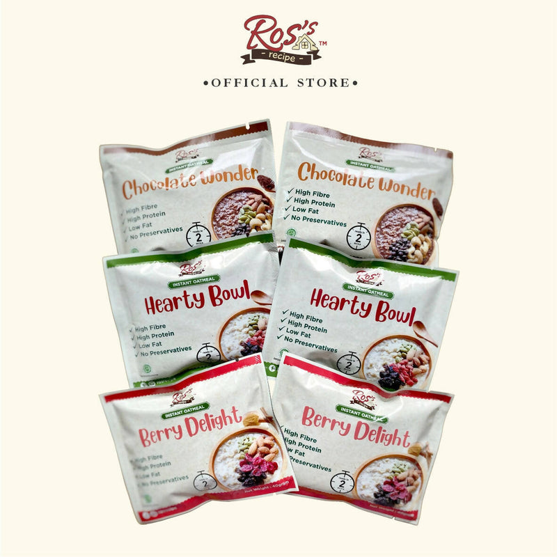 Ross Recipe PAKET6s - Instant Oatmeal Sachet 40gr
