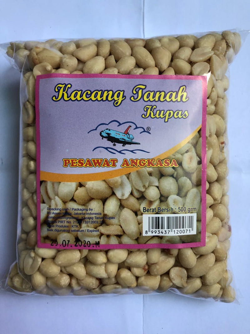 Pesawat Angkasa Kacang Tanah Kupas 500gr