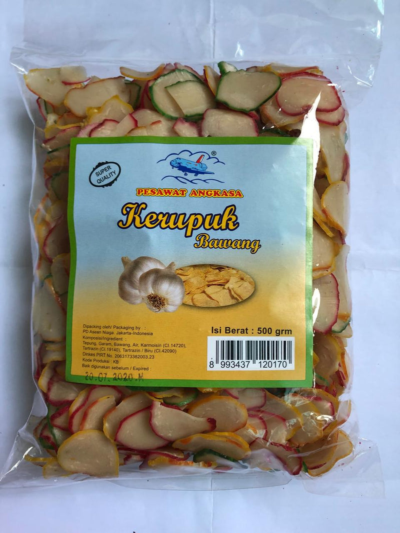 Pesawat Angkasa Kerupuk Bawang 500gr