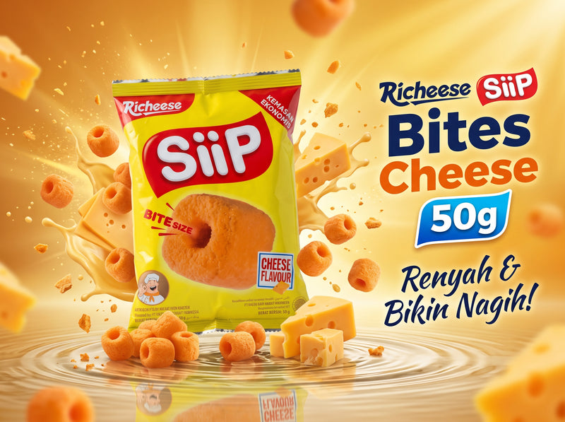 Richeese Siip Bites Cheese 50G Pack