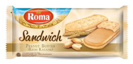 Roma Sandwich Peanut Butter 157G Pack