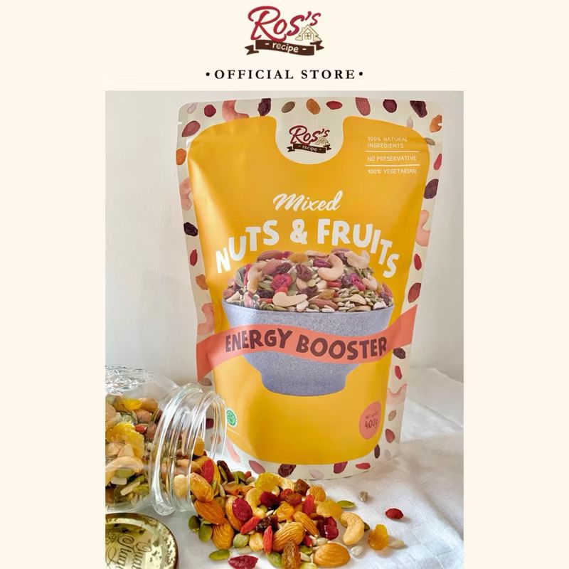 Ross Recipe Roasted Mix Nuts Energy Booster 400gr