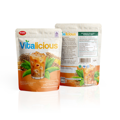 Vitalicious Multrigrain thai tea 30gr isi 7s