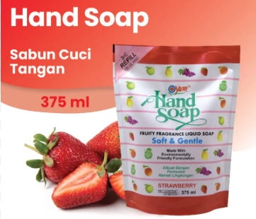 Yuri Hand Soap Reffil 375 Ml Pouch