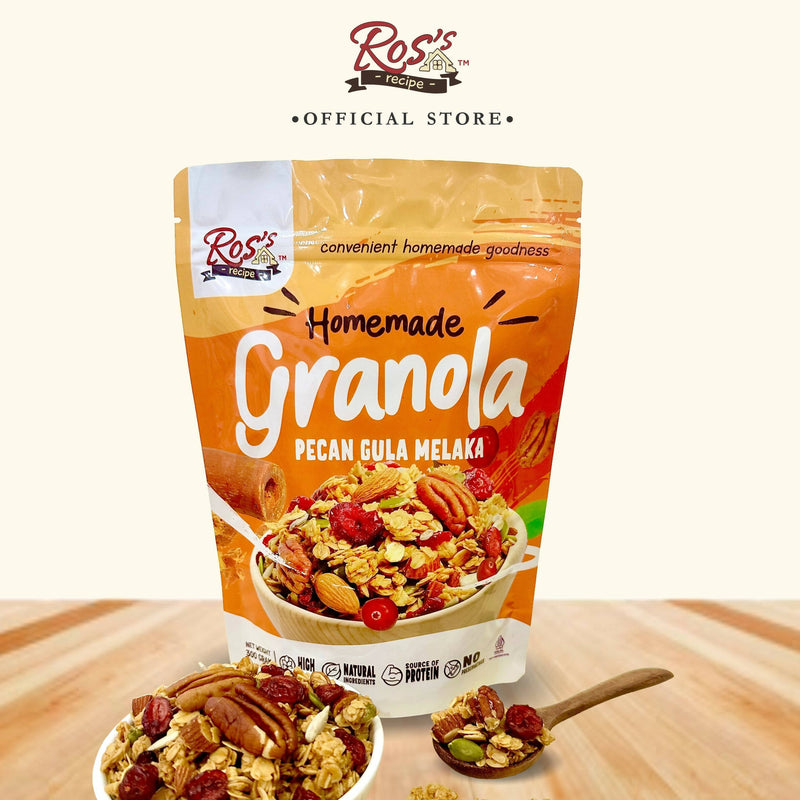 Ross Recipe Granola Pecan Gula Melaka 300gr