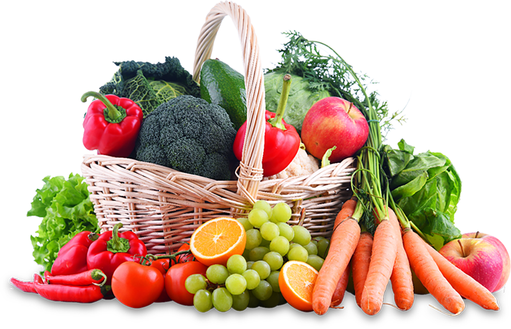 Fresh vegetables and fruits