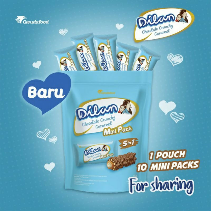 Dilan Chocolate Crunchy Caramel Mini Pack 10S Pouch